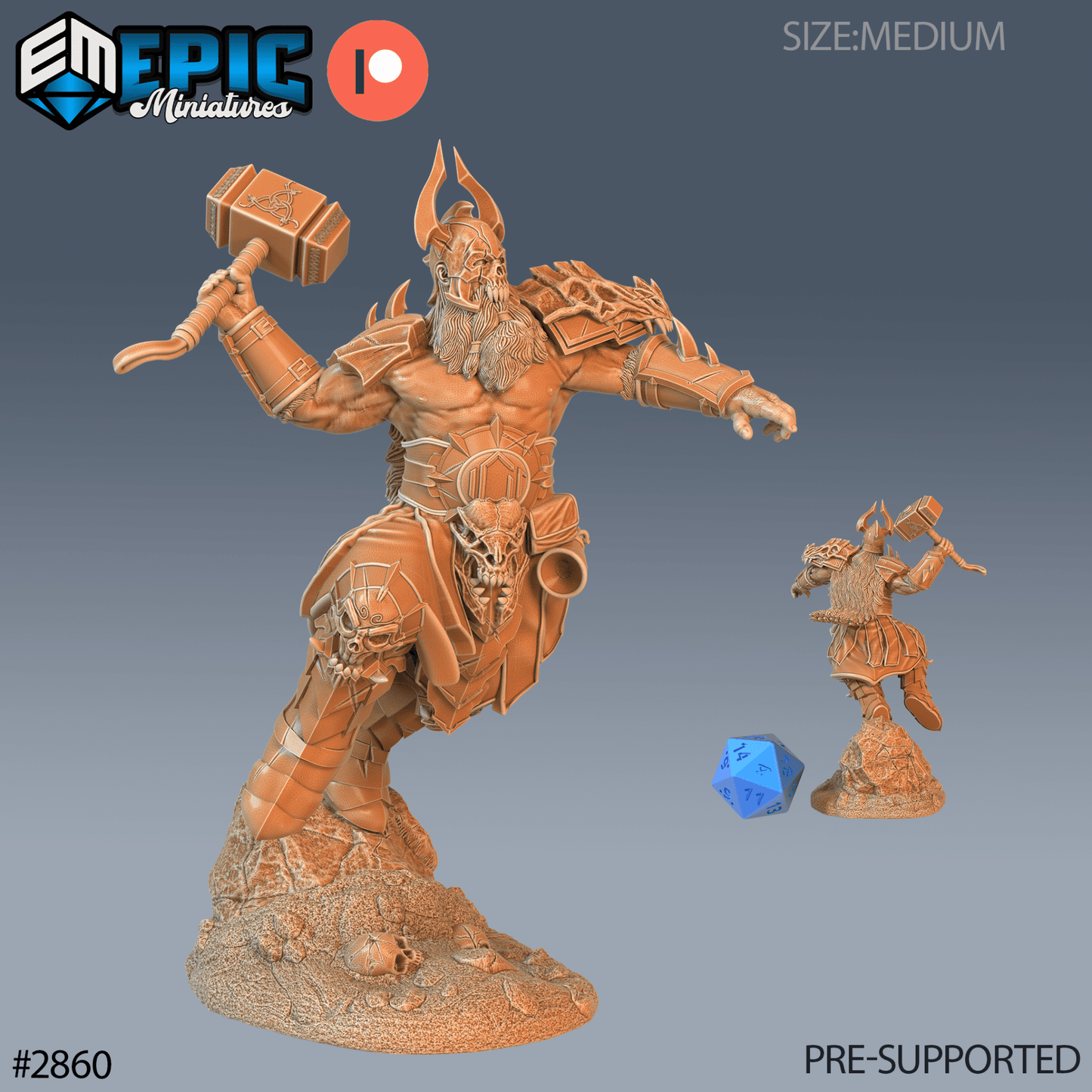 Viking Warrior Miniature - B - 28mm