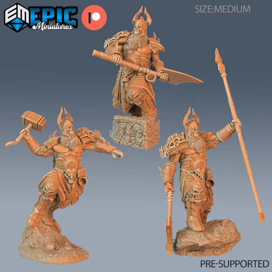 Viking Warrior Miniature - Set of 3 - 28mm