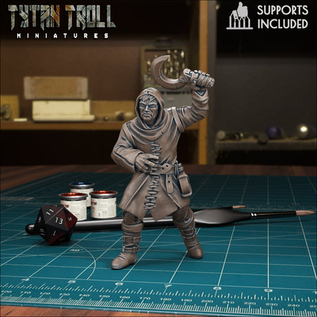 Village Mob Set 1 Miniature | A - Tabletop RPG & D&D miniature. Perfect for wargaming & collectors