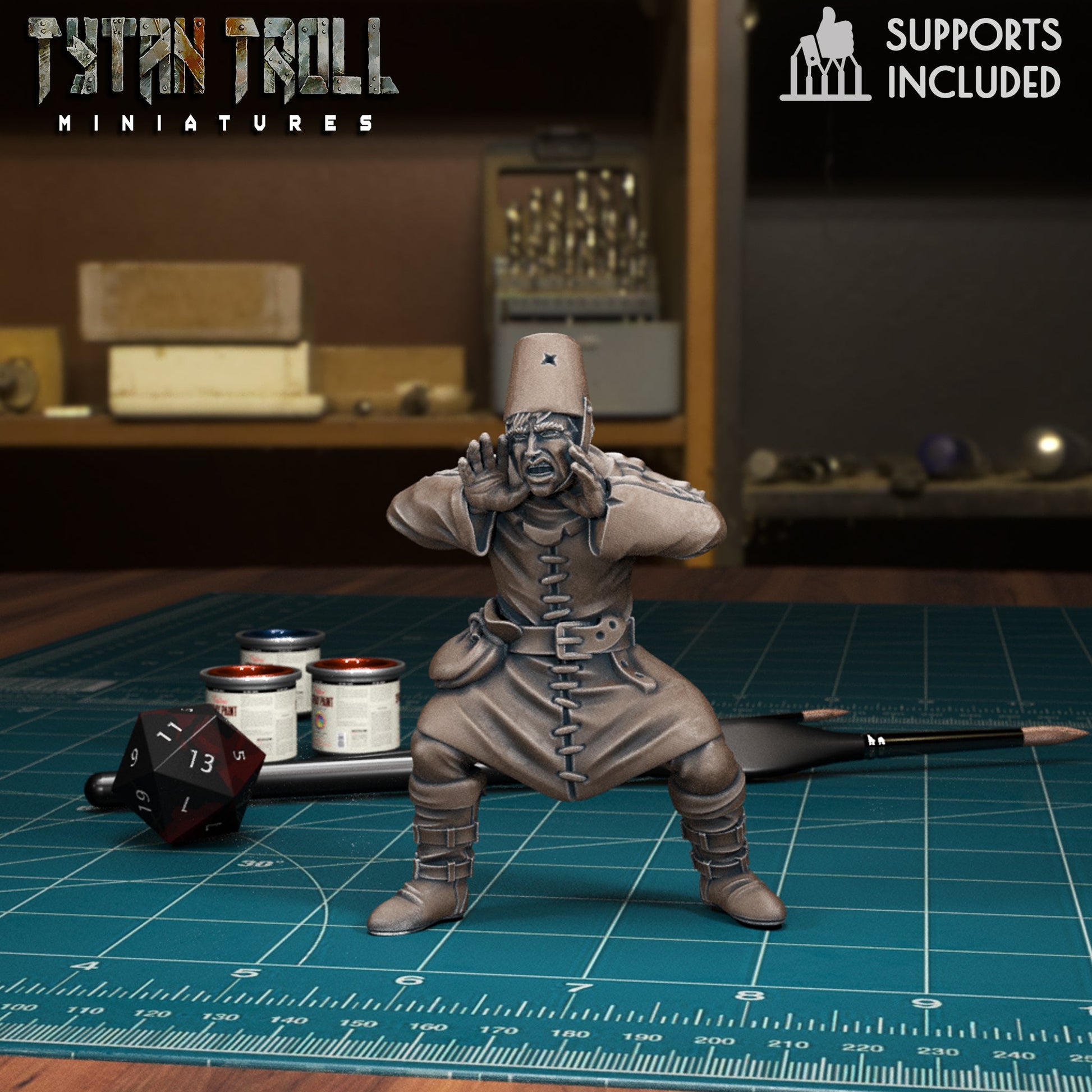 Village Mob Miniature - B - 32mm