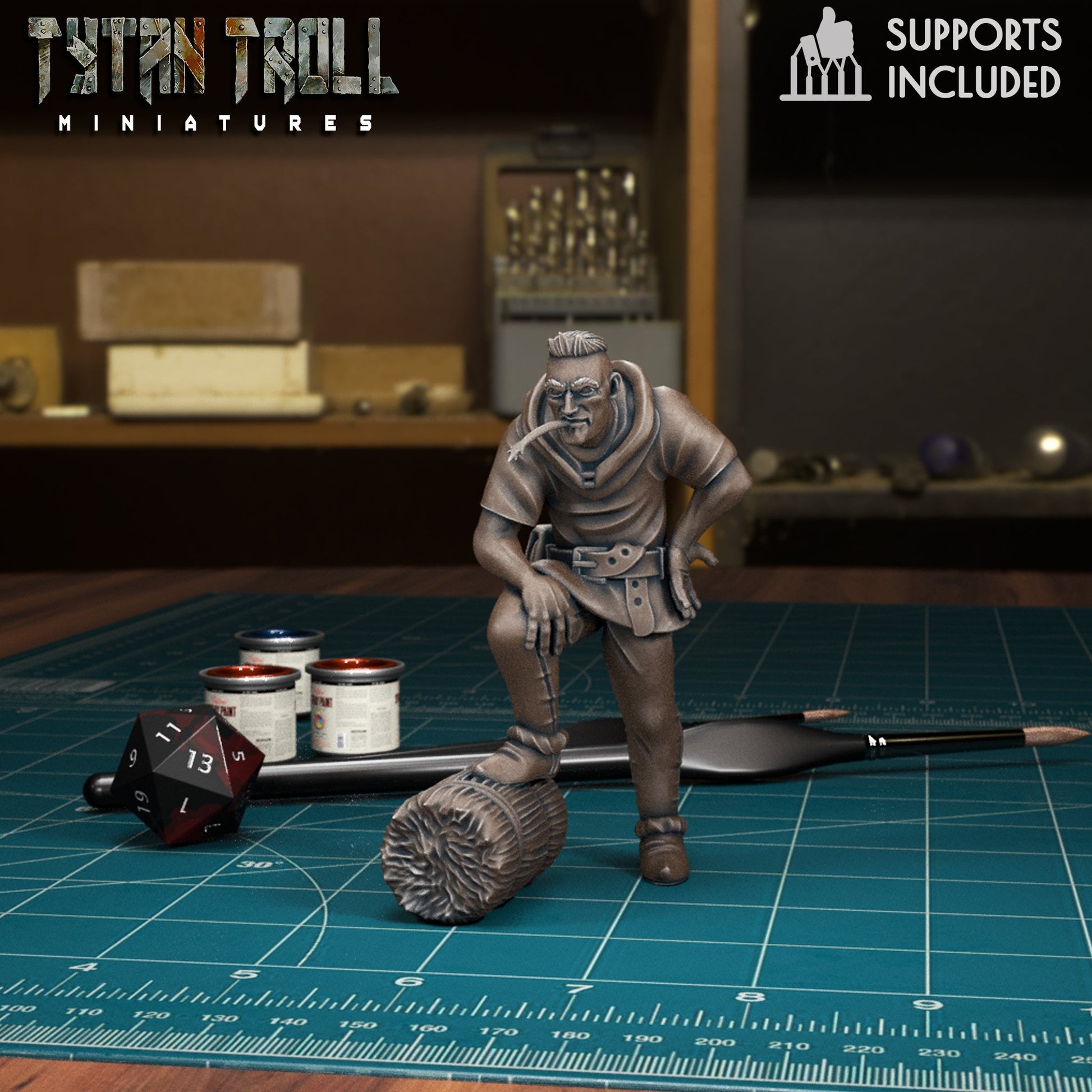 Village Mob Miniature - C - 28mm