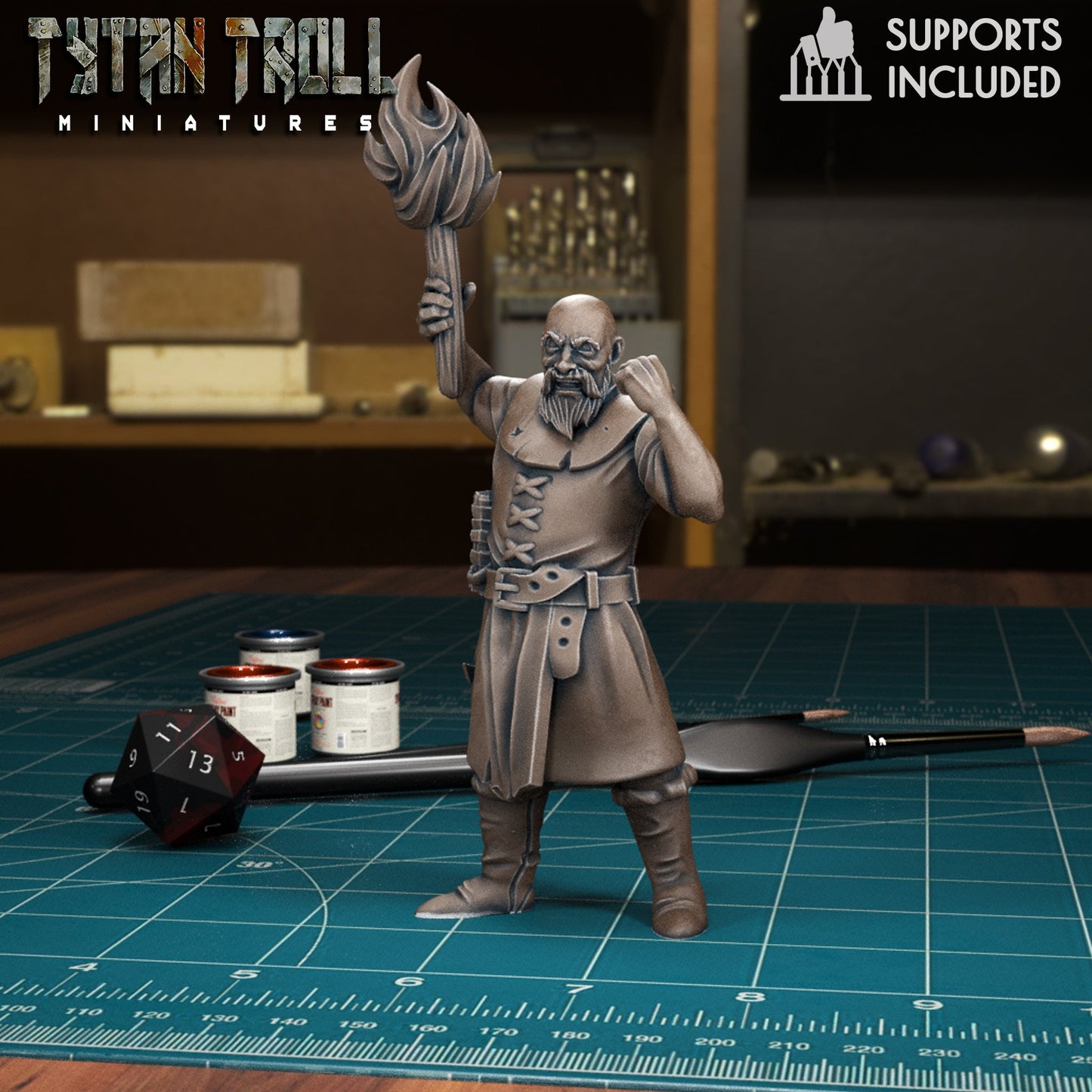 Village Mob Miniature - E - 28mm