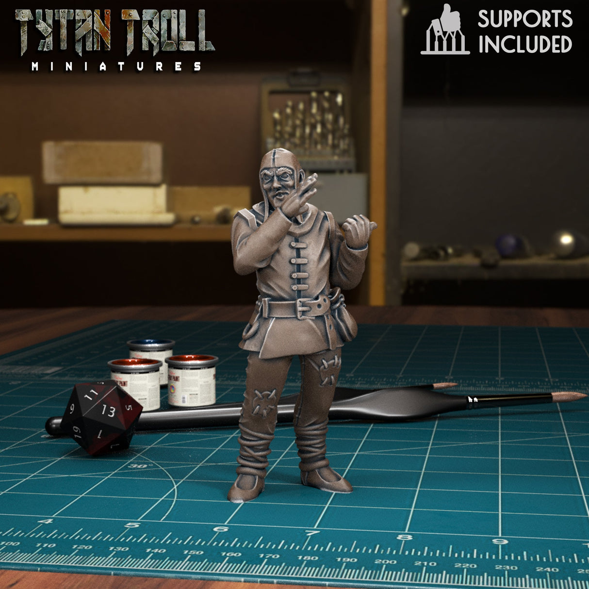Village Mob Set 1 Miniature | G - Tabletop RPG & D&D miniature. Perfect for wargaming & collectors