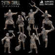 Village Mob Set 2 Miniature | set of 8 - Tabletop RPG & D&D miniature. Perfect for wargaming & collectors