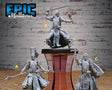 Villager Festival Folk Set 2 Miniature | Set of 3 - Tabletop RPG & D&D miniature. Perfect for wargaming & collectors