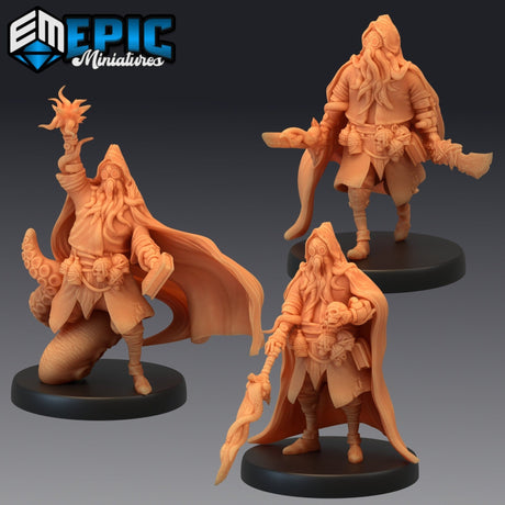 Void Adventure Miniature | Set of 3 - Tabletop RPG & D&D miniature. Perfect for wargaming & collectors