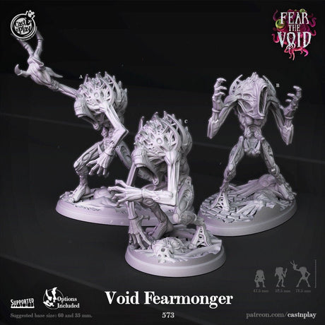 Void Fearmonger Miniature | A - Tabletop RPG & D&D miniature. Perfect for wargaming & collectors