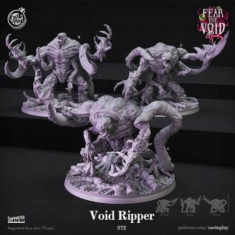 Void Ripper Miniature | A - Tabletop RPG & D&D miniature. Perfect for wargaming & collectors