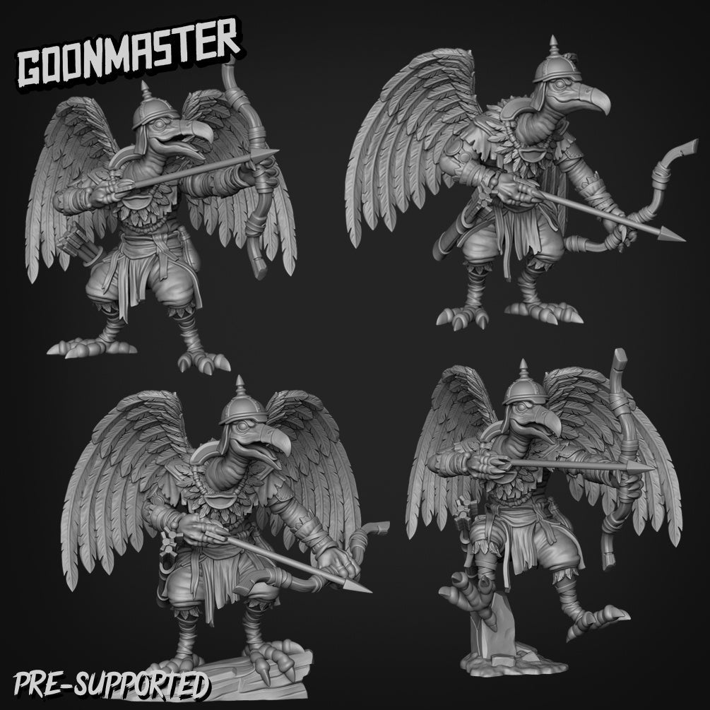 Vulture Bandit Set 1 Miniature | Set of 4 - Tabletop RPG & D&D miniature. Perfect for wargaming & collectors