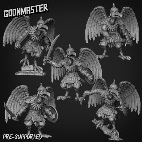 Vulture Bandit Set 2 Miniature | Set of 5 - Tabletop RPG & D&D miniature. Perfect for wargaming & collectors