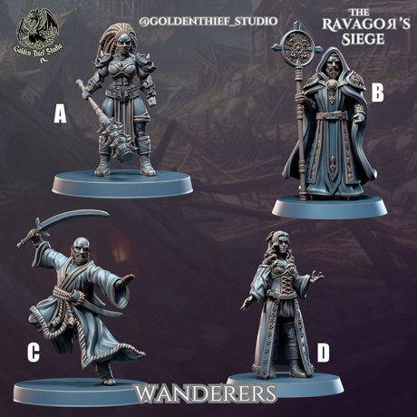 Wanderers, Ravegors Siege Gnolls Miniature | Full Set All Models - Tabletop RPG & D&D miniature. Perfect for wargaming & collectors
