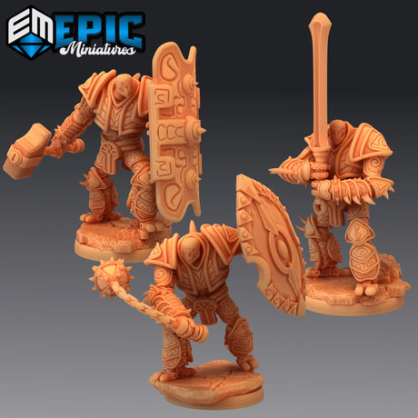 War Construct Miniature | Set of 3 - Tabletop RPG & D&D miniature. Perfect for wargaming & collectors