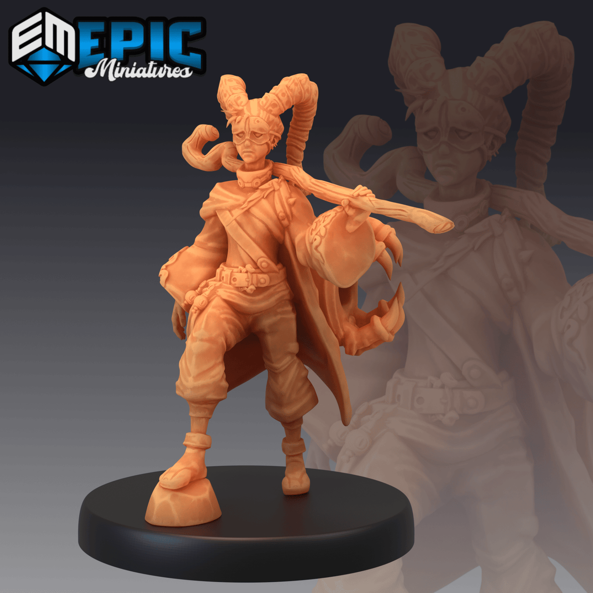 Warlock Apprentice Miniature | C - Tabletop RPG & D&D miniature. Perfect for wargaming & collectors