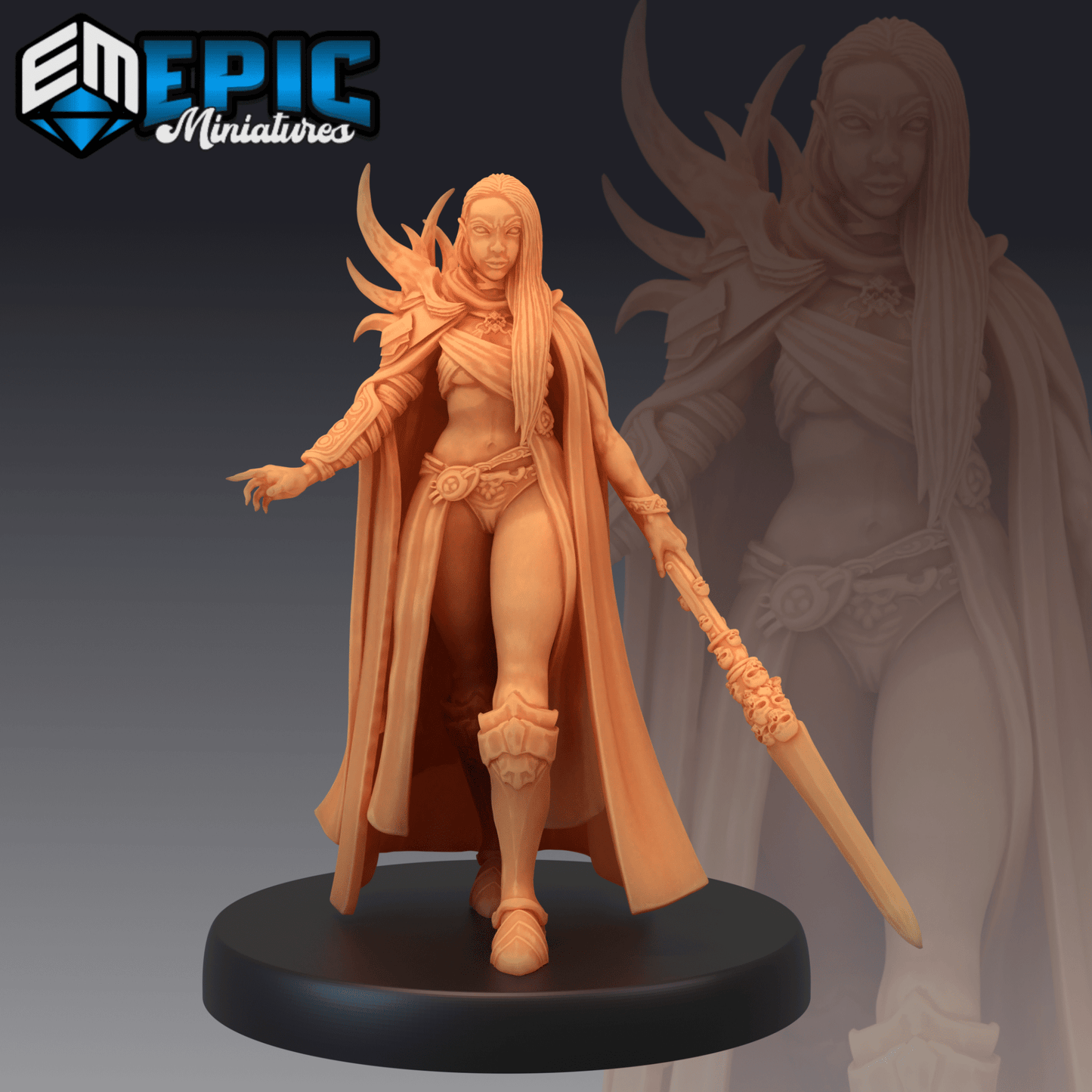 Warlock Elf Miniature - A - 28mm