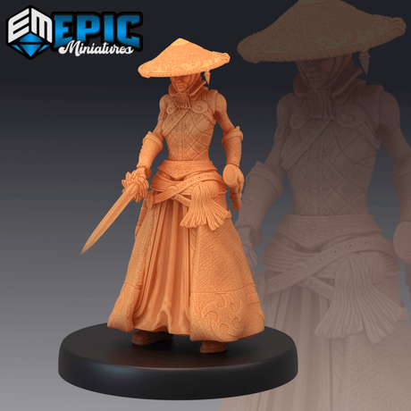 Warrior Monk Miniature | A - Tabletop RPG & D&D miniature. Perfect for wargaming & collectors