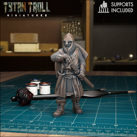 Warriors Guards Warrior Guard Miniature | B - Tabletop RPG & D&D miniature. Perfect for wargaming & collectors