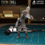 Warriors Guards Warrior Guard 3 Miniature | B - Tabletop RPG & D&D miniature. Perfect for wargaming & collectors