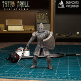 Warriors Guards Warrior Guard 3 Miniature | C - Tabletop RPG & D&D miniature. Perfect for wargaming & collectors
