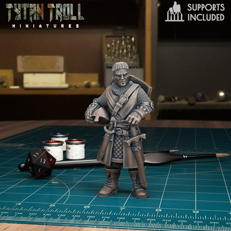 Warriors Guards Warrior Guard 2 Miniature | D - Tabletop RPG & D&D miniature. Perfect for wargaming & collectors