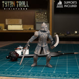 Warriors Guards Warrior Guard 3 Miniature | D - Tabletop RPG & D&D miniature. Perfect for wargaming & collectors