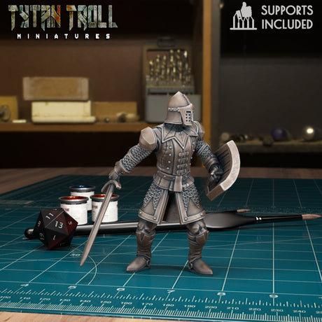 Warriors Guards Warrior Guard 3 Miniature | D - Tabletop RPG & D&D miniature. Perfect for wargaming & collectors