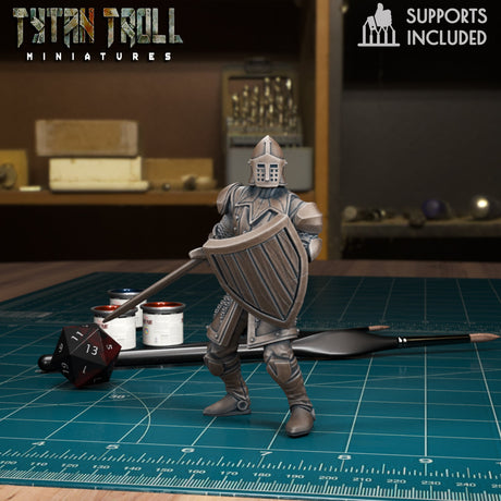 Warriors Guards Warrior Guard 3 Miniature | F - Tabletop RPG & D&D miniature. Perfect for wargaming & collectors