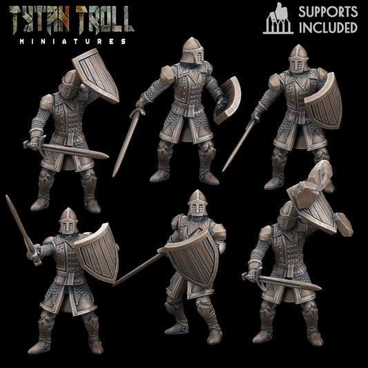 Warriors Guards Miniature - set of 6 - 28mm
