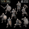 Warriors Guards Warrior Guard Miniature | set of 8 - Tabletop RPG & D&D miniature. Perfect for wargaming & collectors