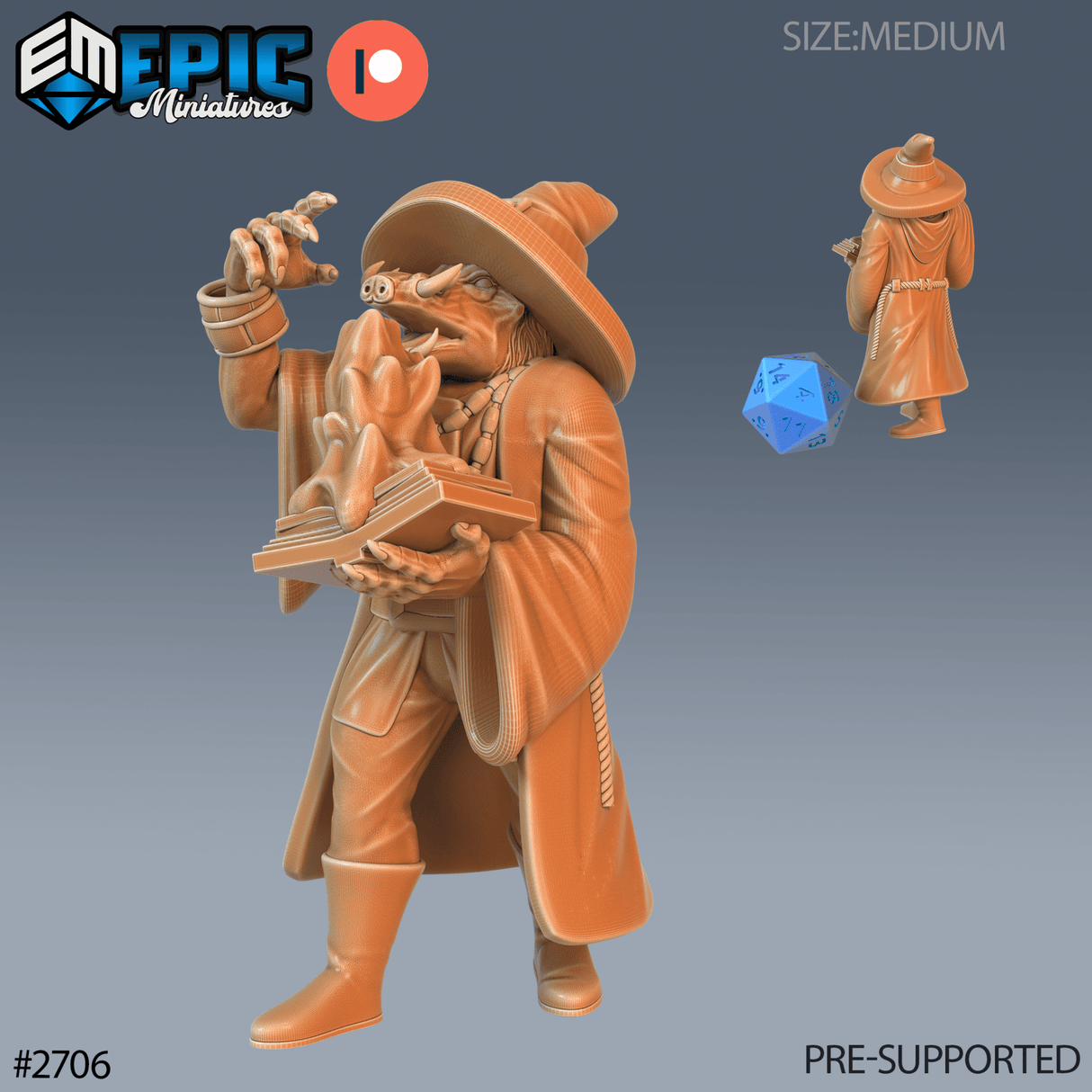 Wart Hog Set 2 Miniature | C - Tabletop RPG & D&D miniature. Perfect for wargaming & collectors