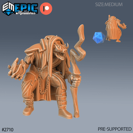 Wart Hog Set 1 Miniature | D - Tabletop RPG & D&D miniature. Perfect for wargaming & collectors
