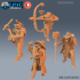 Wart Hog Set 2 Miniature | Set of 4 - Tabletop RPG & D&D miniature. Perfect for wargaming & collectors
