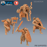 Wart Hog Set 1 Miniature | Set of 4 - Tabletop RPG & D&D miniature. Perfect for wargaming & collectors