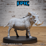 Warthog Miniature | B - Tabletop RPG & D&D miniature. Perfect for wargaming & collectors