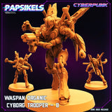 Waspan Organic Cyborg Miniature | Trooper 2 - Tabletop RPG & D&D miniature. Perfect for wargaming & collectors