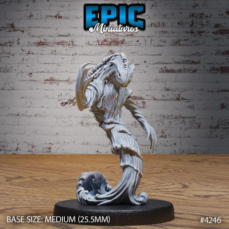 Water Elemental Miniature | 4246 - Tabletop RPG & D&D miniature. Perfect for wargaming & collectors