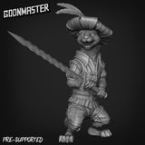 Weasel Fighter Miniature | B - Tabletop RPG & D&D miniature. Perfect for wargaming & collectors