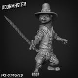 Weasel Fighter Miniature | B - Tabletop RPG & D&D miniature. Perfect for wargaming & collectors