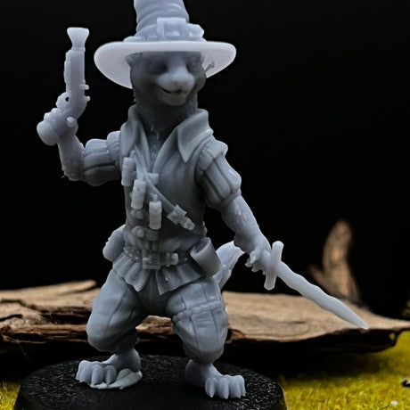 Weasel Ranger Archer 2 Miniature | Set of 2 - Tabletop RPG & D&D miniature. Perfect for wargaming & collectors