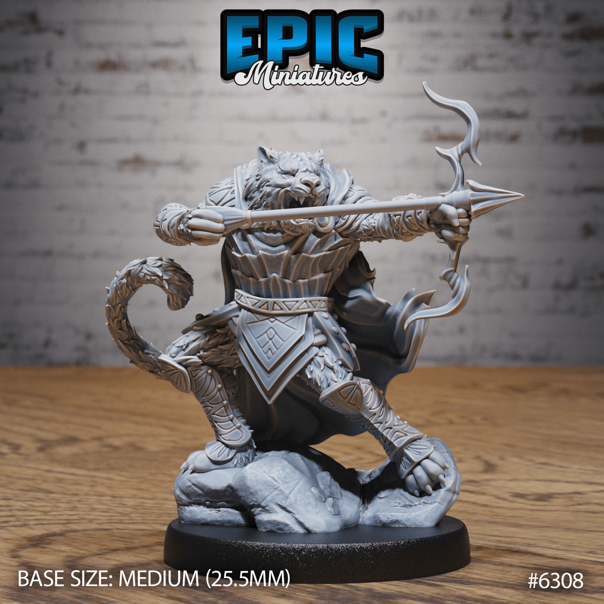 Were tiger Miniature | B - Tabletop RPG & D&D miniature. Perfect for wargaming & collectors