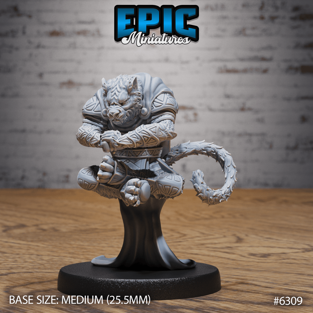 Were tiger Miniature | C - Tabletop RPG & D&D miniature. Perfect for wargaming & collectors