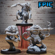 Were tiger Miniature | Set of 3 - Tabletop RPG & D&D miniature. Perfect for wargaming & collectors