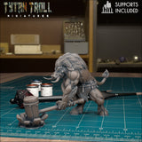 Wereboar Bundle Miniature | Wereboar 4 - Tabletop RPG & D&D miniature. Perfect for wargaming & collectors