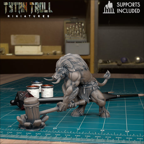 Wereboar Bundle Miniature | Wereboar 4 - Tabletop RPG & D&D miniature. Perfect for wargaming & collectors