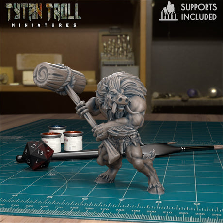 Wereboar Bundle Miniature | Wereboar 7 - Tabletop RPG & D&D miniature. Perfect for wargaming & collectors