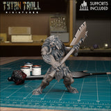 Wereboar Bundle Miniature | Wereboar 8 - Tabletop RPG & D&D miniature. Perfect for wargaming & collectors