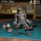 Werewolf Bundle Miniature | A - Tabletop RPG & D&D miniature. Perfect for wargaming & collectors