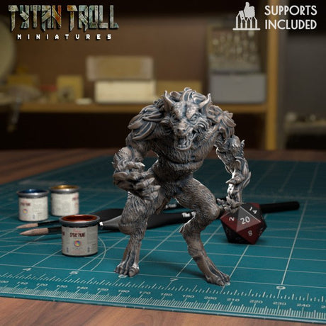 Werewolf Bundle Miniature | D - Tabletop RPG & D&D miniature. Perfect for wargaming & collectors