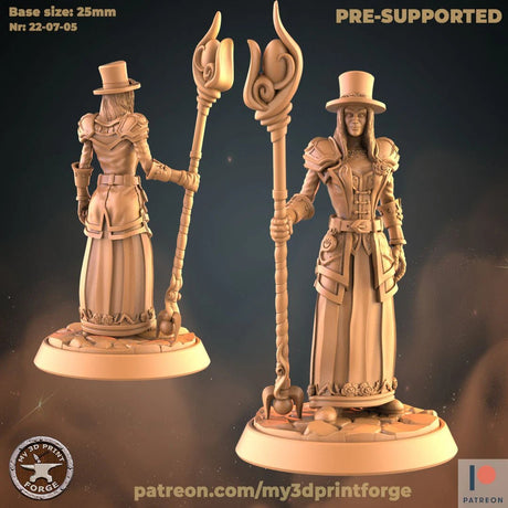 Werewolf Female Male Miniature | A - Tabletop RPG & D&D miniature. Perfect for wargaming & collectors