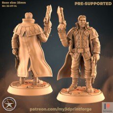Werewolf Female Male 3 Miniature | A - Tabletop RPG & D&D miniature. Perfect for wargaming & collectors