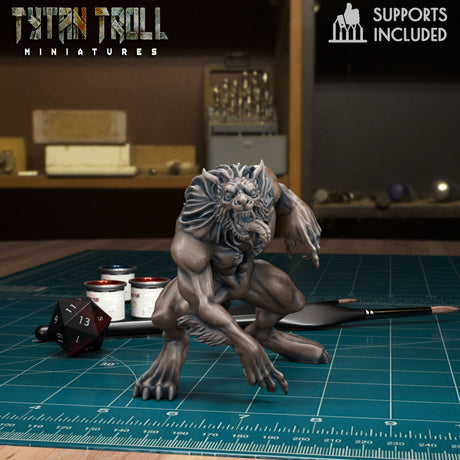 Werewolf Set 2 Miniature | A - Tabletop RPG & D&D miniature. Perfect for wargaming & collectors